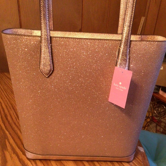 kate spade Bags Kate Spade Tinsel Glitter Shoulder Tote Bag Poshmark